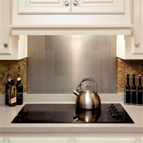 how to install sheet metal backsplash|stainless steel backsplash.